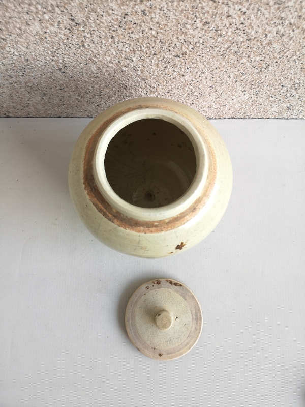 古玩陶瓷哥釉蓋罐拍賣,當前價格850元