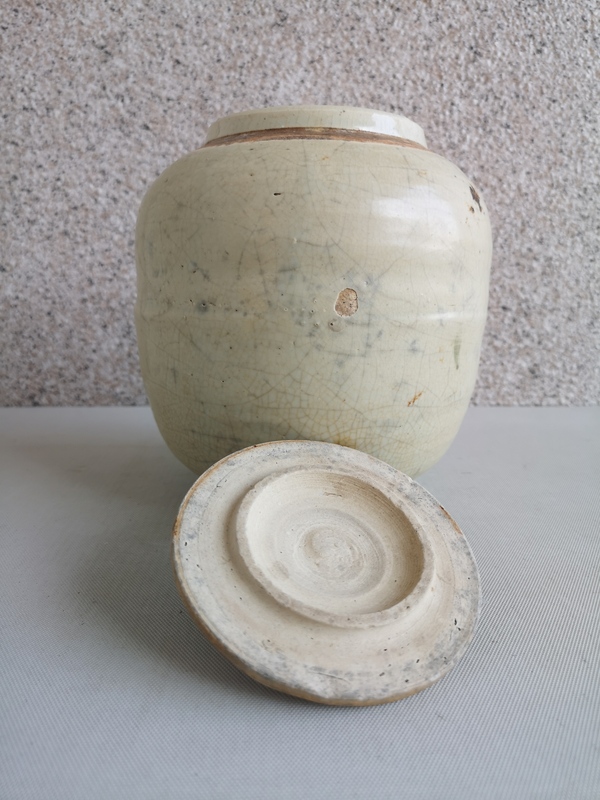 古玩陶瓷哥釉蓋罐拍賣,當前價格850元