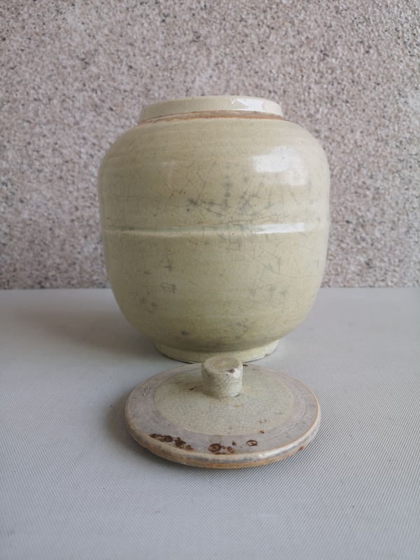 古玩陶瓷哥釉蓋罐拍賣,當前價格850元