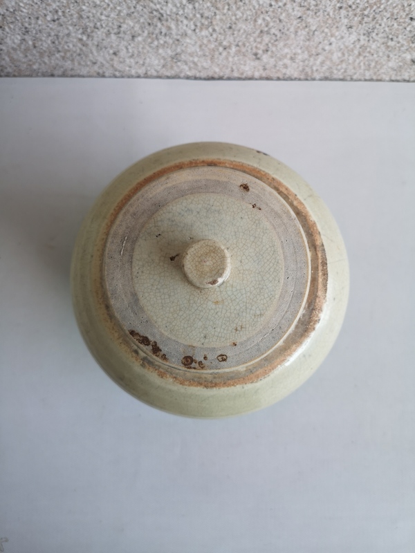 古玩陶瓷哥釉蓋罐拍賣,當前價格850元