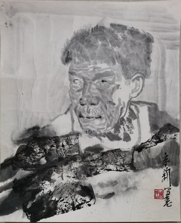 古玩字畫現任中美協副主席江蘇美協主席周京新水墨寫意人物拍賣,當前價格12000元