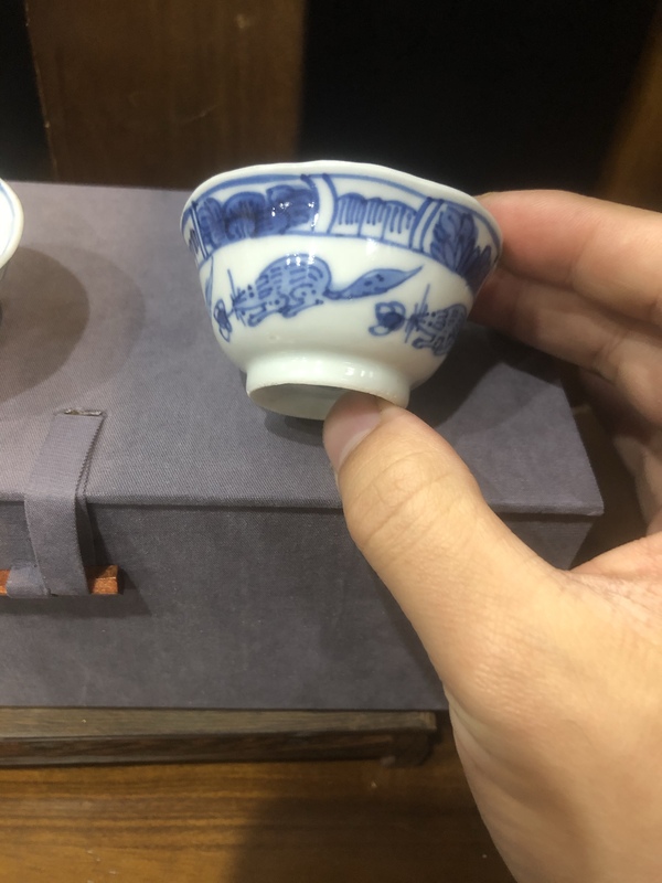 古玩陶瓷(精品主人杯)清-康熙-海屋添籌-松鼠葡萄紋-主人杯一對拍賣,當前價格1380元