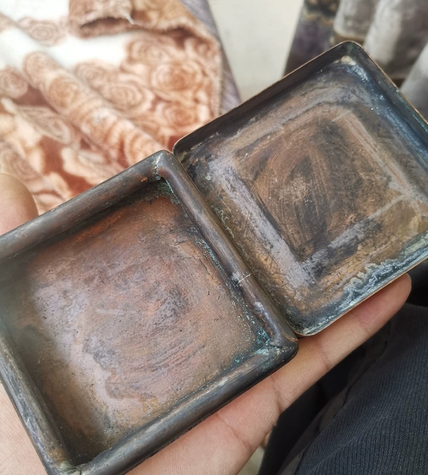 古玩銅器民國銅墨盒拍賣,當前價格4600元