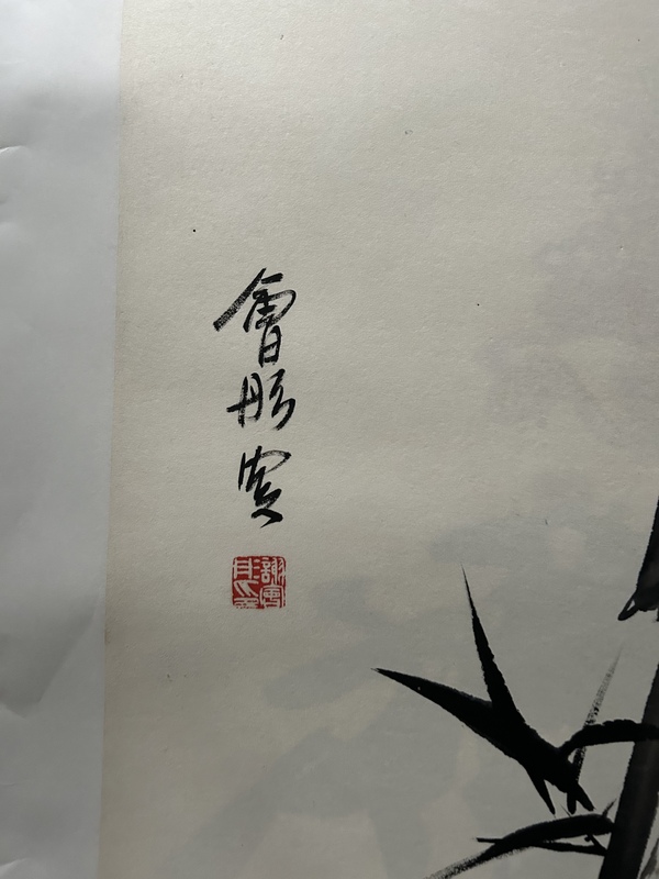 古玩字畫謝會(huì)彤《竹云圖》拍賣，當(dāng)前價(jià)格750元