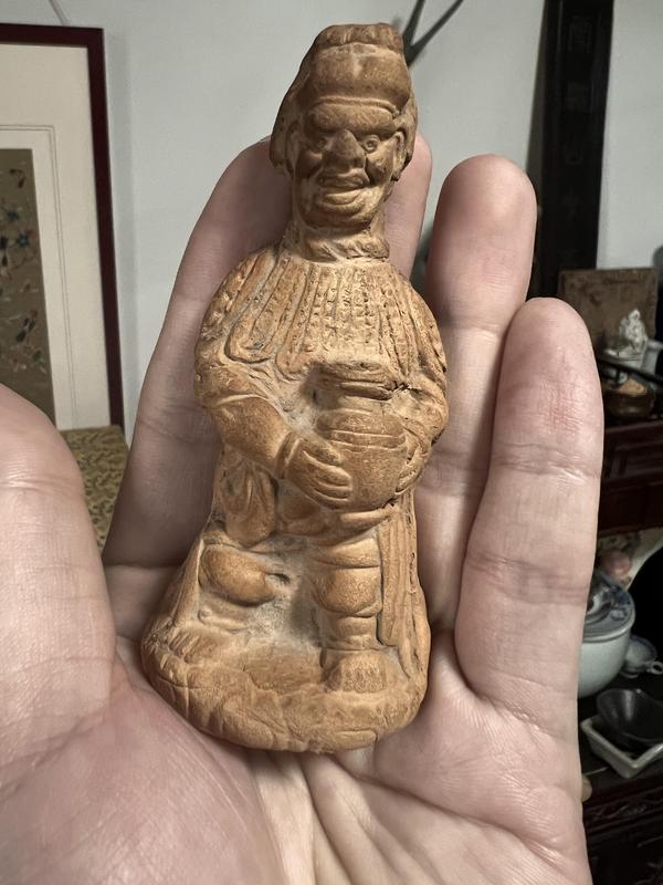 古玩陶瓷宋代人物泥人傭磨喝樂拍賣,當前價格1400元