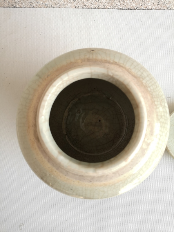古玩陶瓷哥釉蓋罐拍賣,當(dāng)前價(jià)格858元
