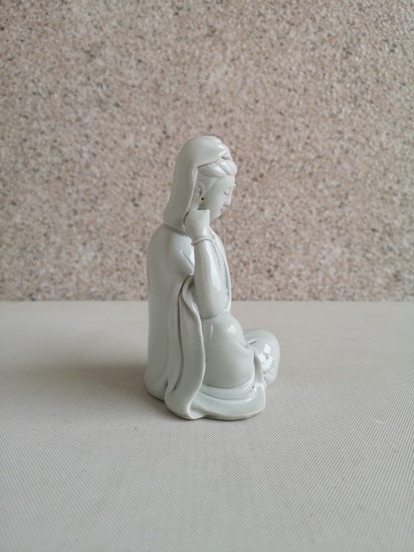 古玩陶瓷德化白瓷觀音菩薩造像拍賣,當(dāng)前價(jià)格456元
