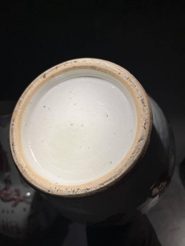 古玩陶瓷粉彩貼塑無雙譜瓶拍賣,當前價格120000元