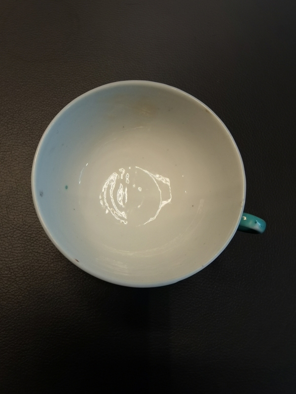 古玩陶瓷大清光緒年製官窯款粉彩瓜瓞綿綿紋茶杯拍賣,當前價格880元