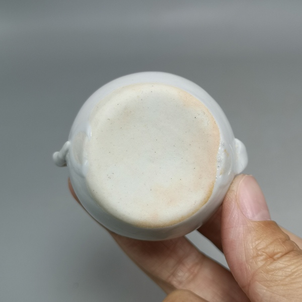 古玩陶瓷晚清白釉小水注水滴 文房用品拍賣,當前價格188元