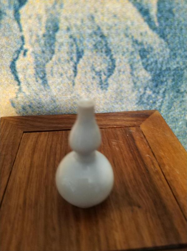 古玩陶瓷青早期白釉葫蘆瓶拍賣,當前價格1800元