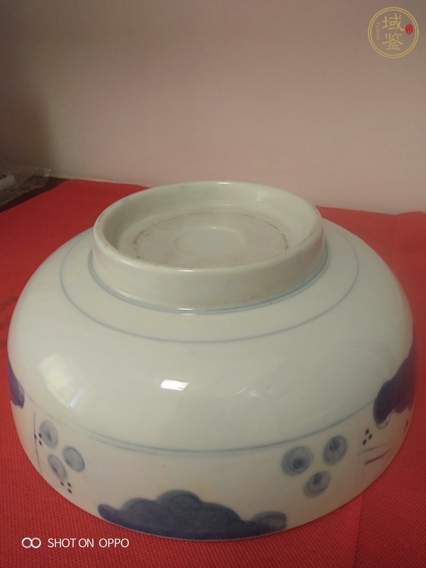 古玩陶瓷青花花卉紋碗真品鑒賞圖