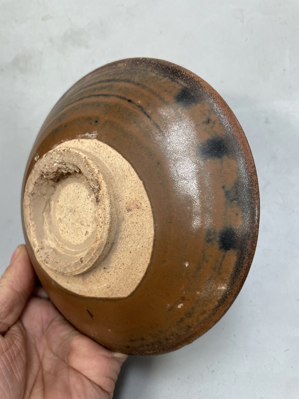 古玩陶瓷紅耀州窯盤拍賣,當前價格4600元