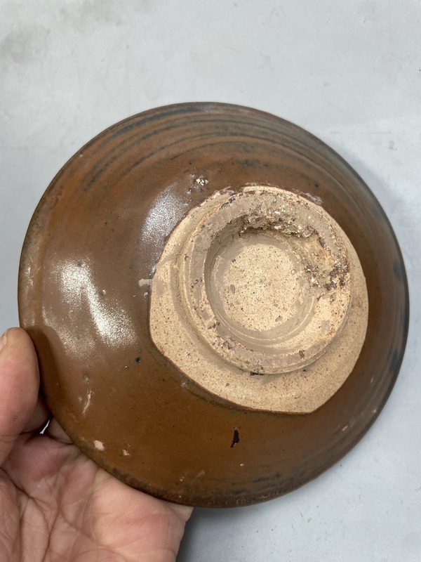 古玩陶瓷紅耀州窯盤拍賣,當前價格4600元