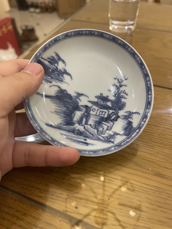 古玩陶瓷青花山水杯拍賣,當前價格12000元