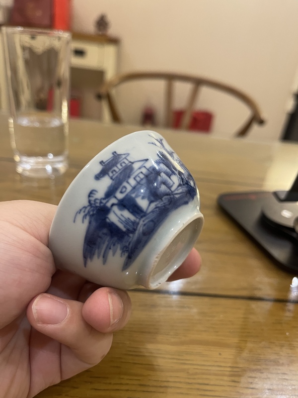 古玩陶瓷青花山水杯拍賣,當前價格12000元