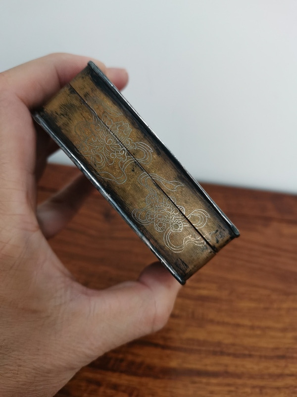 古玩銅器民國銅墨盒拍賣,當前價格4600元