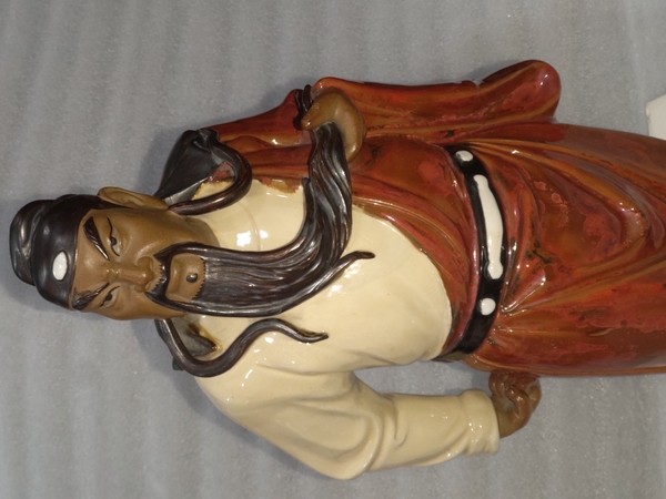 古玩陶瓷關(guān)公塑像拍賣,當(dāng)前價(jià)格880元
