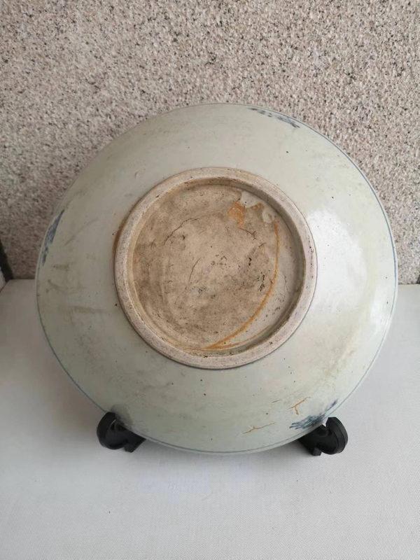 古玩陶瓷青花花卉紋盤(pán)拍賣,當(dāng)前價(jià)格998元