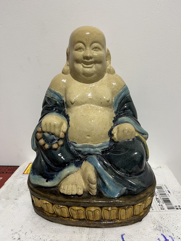 古玩陶瓷民國彌勒佛塑像拍賣,當前價格2888元