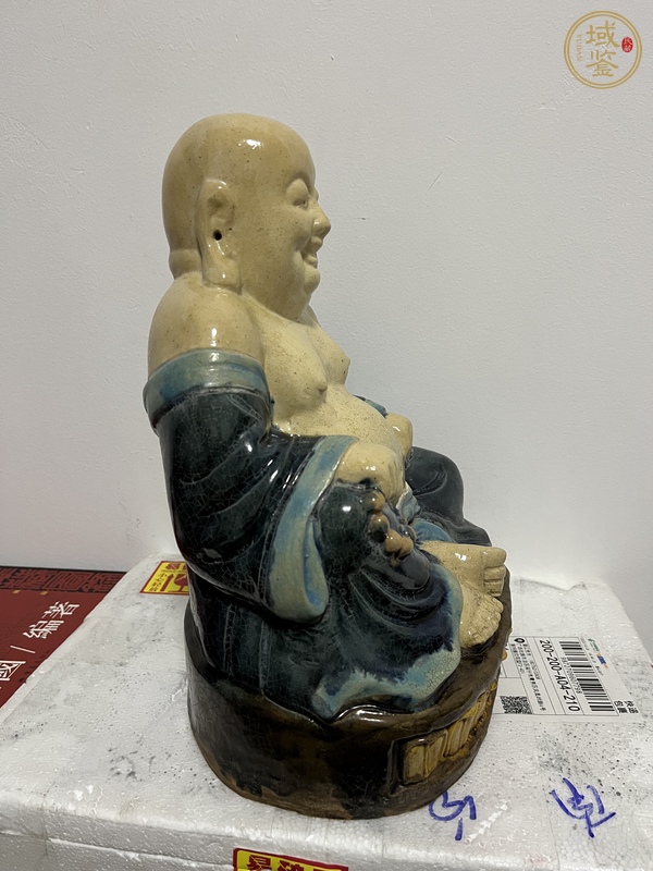 古玩陶瓷彌勒佛塑像真品鑒賞圖