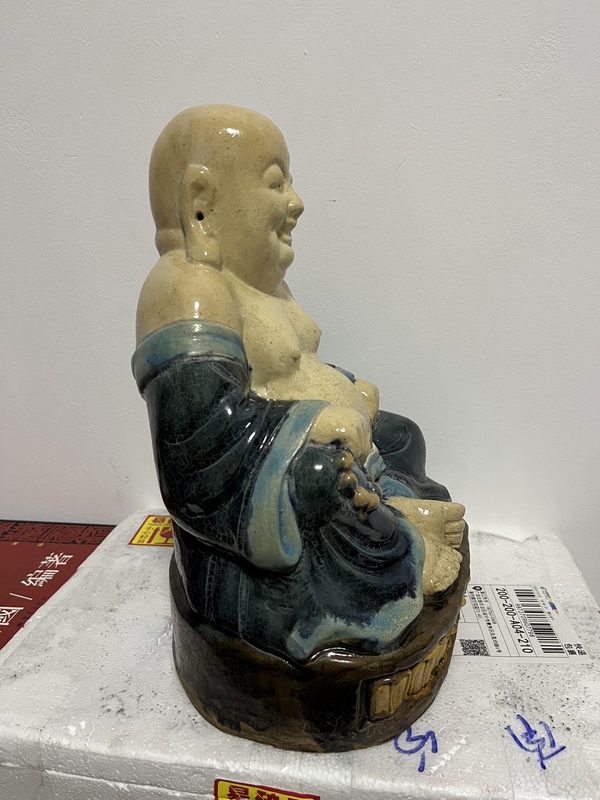 古玩陶瓷民國彌勒佛塑像拍賣,當前價格2888元
