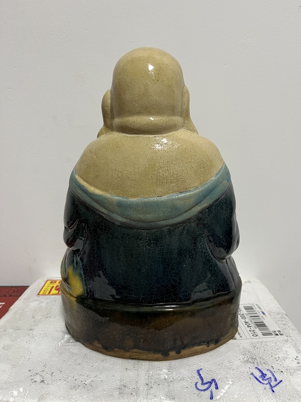 古玩陶瓷民國彌勒佛塑像拍賣,當前價格2888元