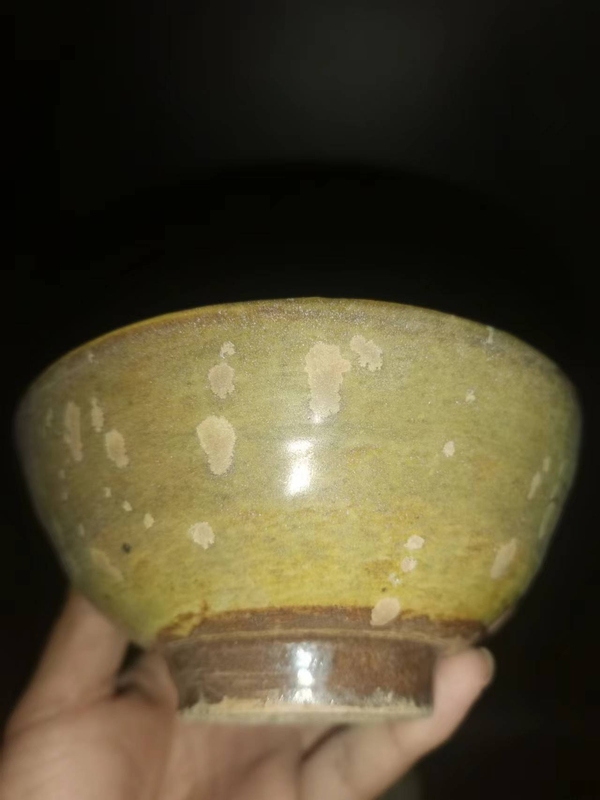 古玩陶瓷吉州窯窯變斑紋剔花茶盞拍賣,當前價格7600元