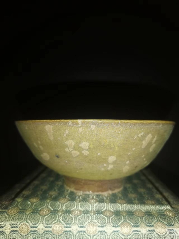 古玩陶瓷吉州窯窯變斑紋剔花茶盞拍賣,當前價格7600元