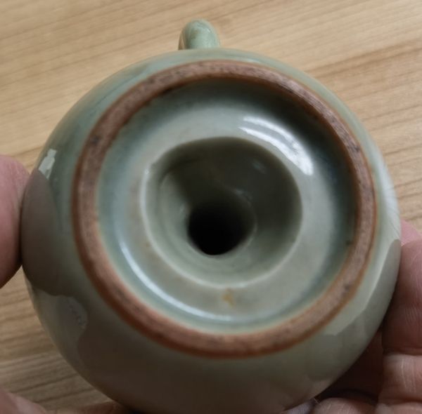古玩陶瓷青釉倒流壺拍賣,當前價格198元