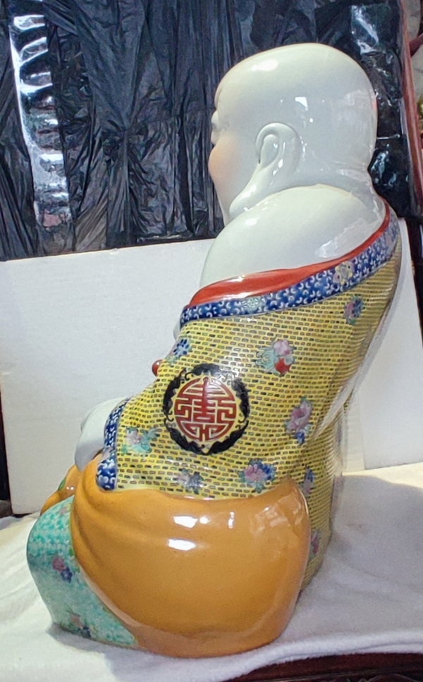 古玩陶瓷創(chuàng)匯時(shí)期福建會(huì)館粉彩彌勒佛坐像拍賣,當(dāng)前價(jià)格5678元