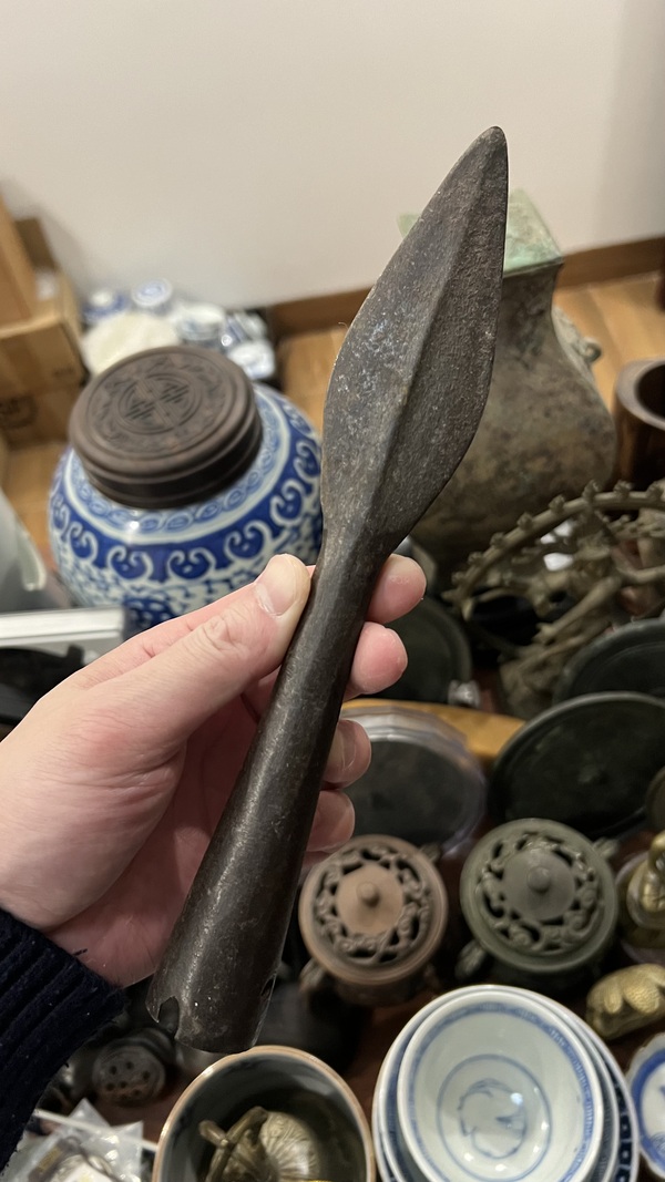 古玩雜項清代槍頭拍賣,當前價格299元