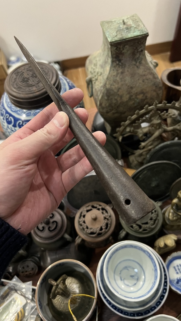 古玩雜項清代槍頭拍賣,當前價格299元