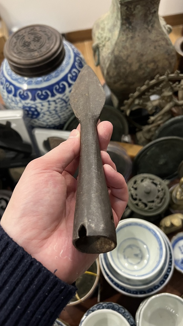 古玩雜項清代槍頭拍賣,當前價格299元