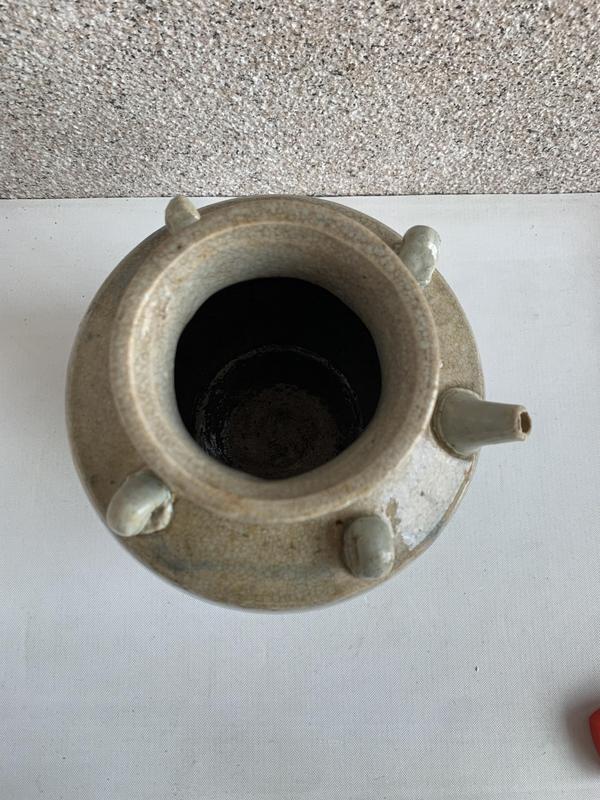 古玩陶瓷青花花卉紋四系罐拍賣,當(dāng)前價(jià)格580元