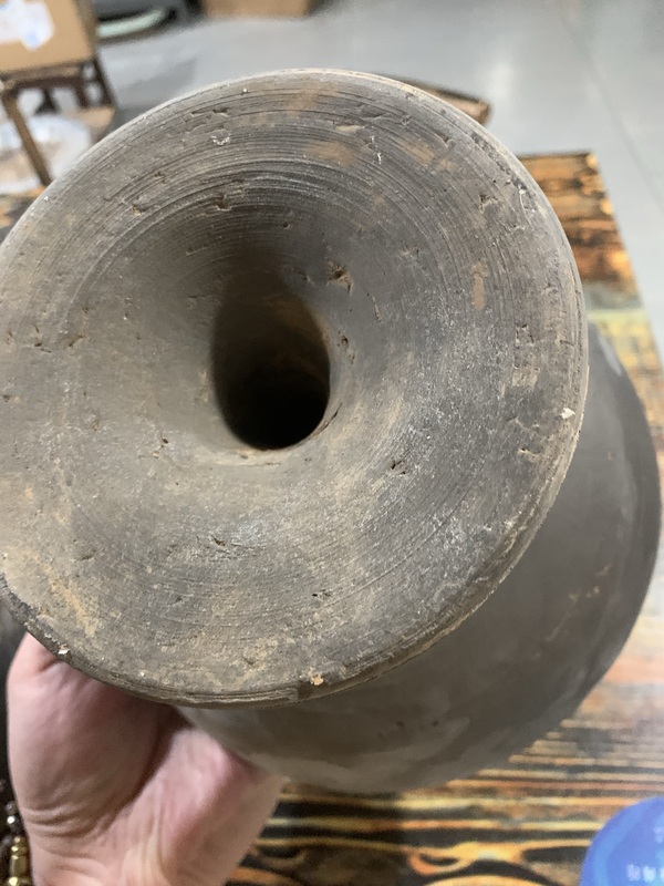 古玩陶瓷戰(zhàn)漢館藏級(jí)精品灰陶磨光大豆罐拍賣(mài),當(dāng)前價(jià)格5800元