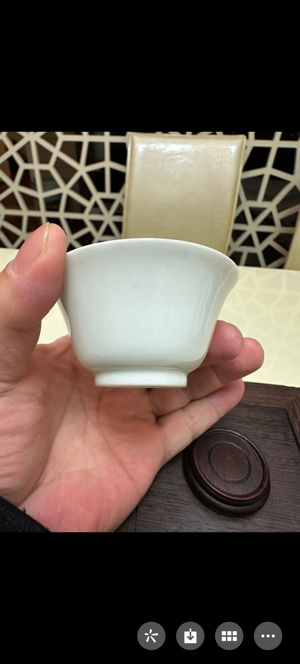 古玩陶瓷白釉杯拍賣,當前價格1980元