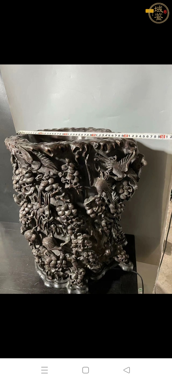 古玩雜項(xiàng)滿雕筆筒真品鑒賞圖