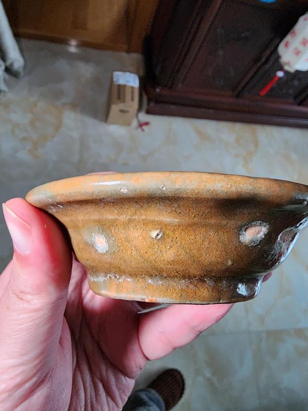 古玩陶瓷龍泉青瓷花卉紋盤拍賣,當前價格288元