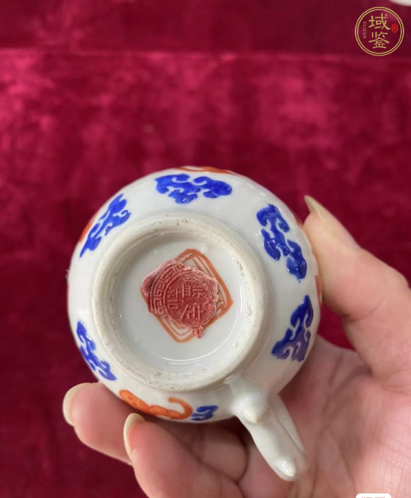 古玩陶瓷洪福齊天執(zhí)杯真品鑒賞圖