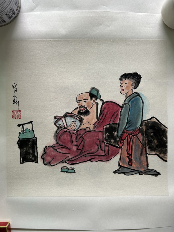 古玩字畫范智新《人物》拍賣,當前價格358元
