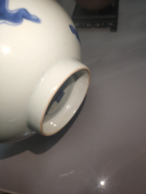 古玩陶瓷青花過墻龍紋碗拍賣,當前價格10999元