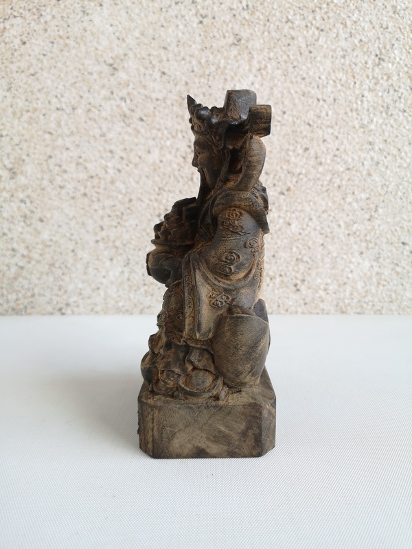 古玩雜項沉香財神拍賣,當前價格1234元