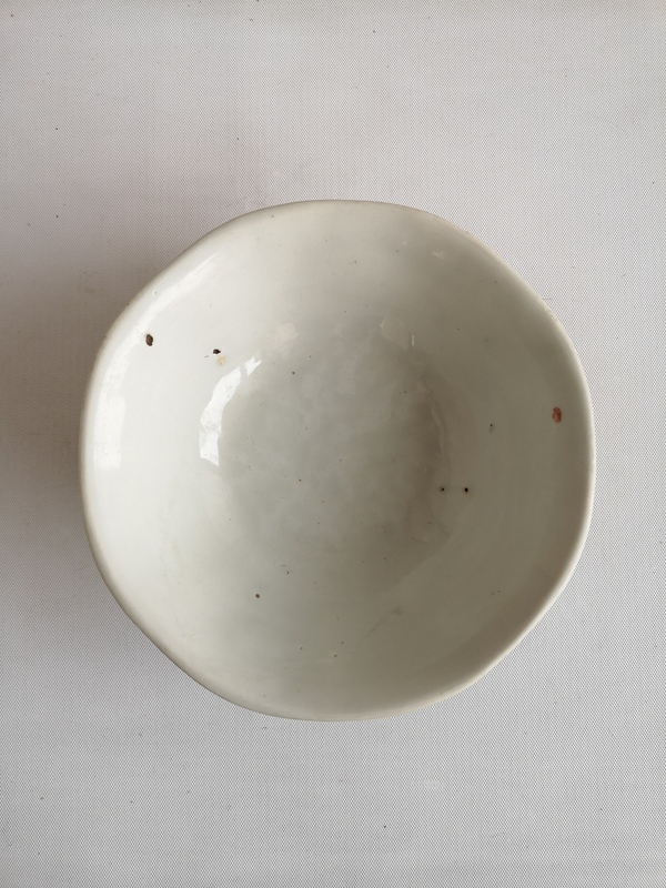 古玩陶瓷粉彩花卉紋葵口碗拍賣,當前價格260元