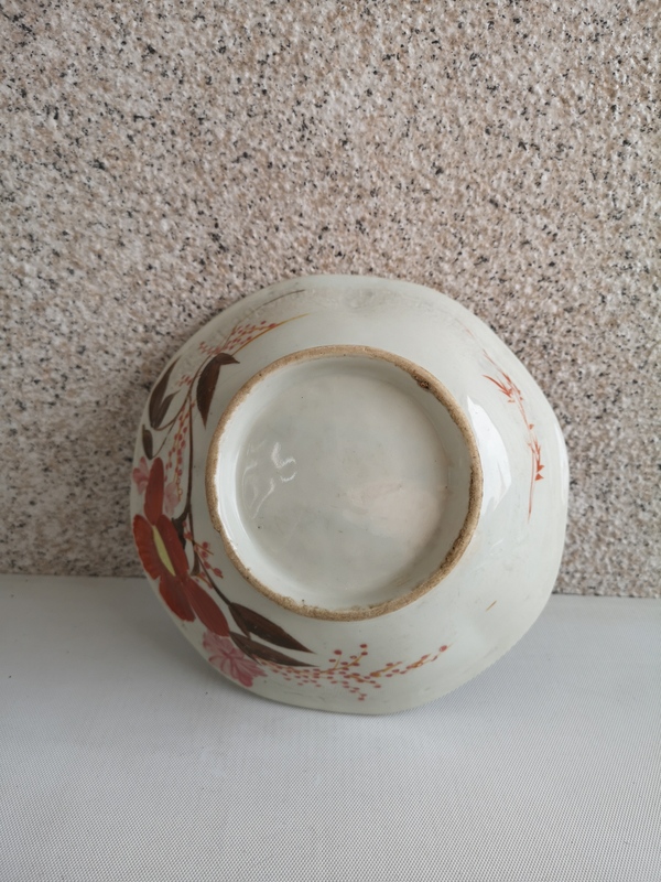 古玩陶瓷粉彩花卉紋葵口碗拍賣,當前價格260元