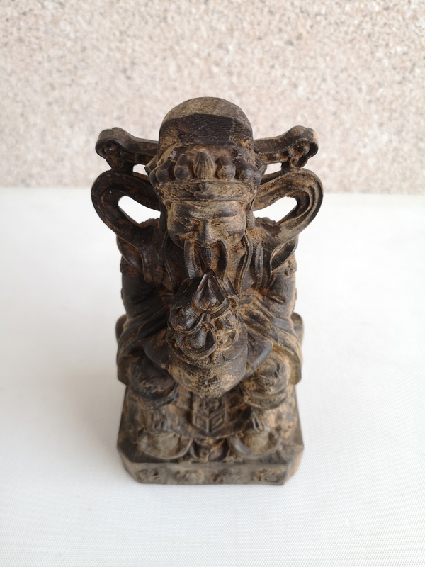 古玩雜項沉香財神拍賣,當前價格1234元