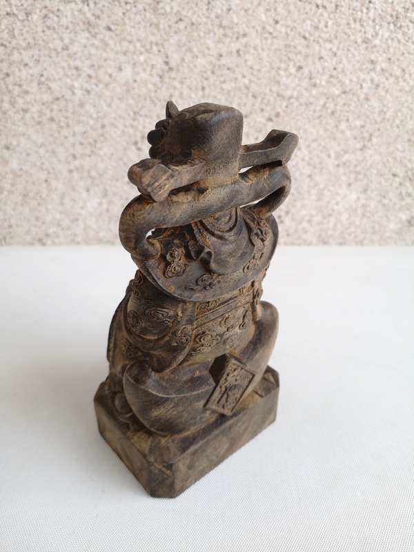 古玩雜項沉香財神拍賣,當前價格1234元