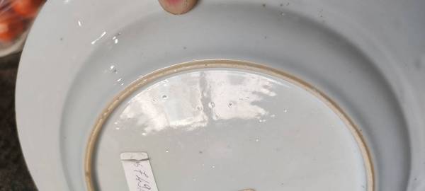 古玩陶瓷粉彩折枝花卉紋折沿盤拍賣,當(dāng)前價格4500元