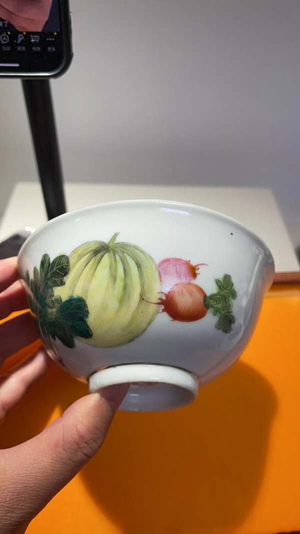 古玩陶瓷名家余正清粉彩清白傳家圖茶碗拍賣,當前價格2200元