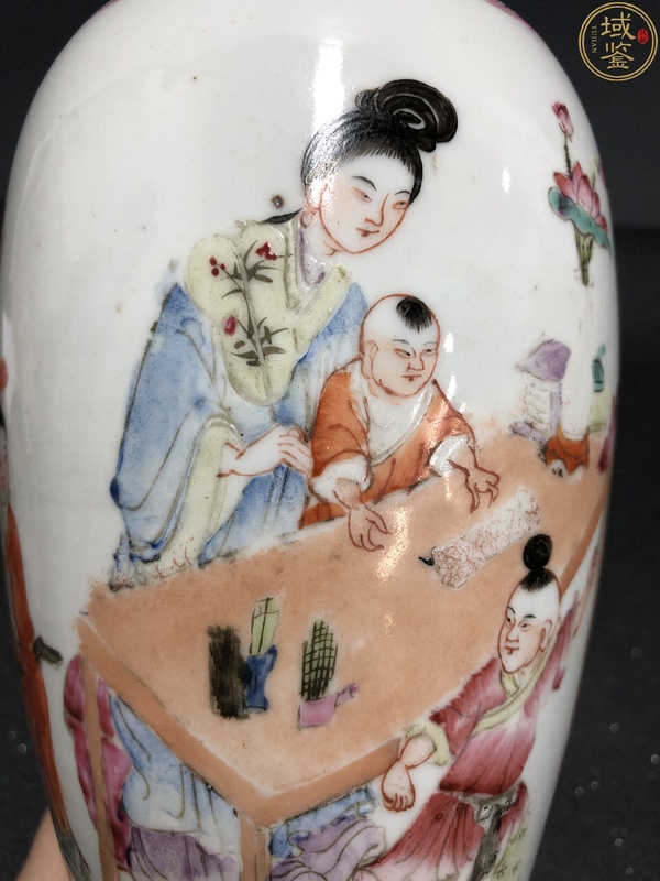 古玩陶瓷粉彩四妃十六子圖大瓶拍賣,當(dāng)前價(jià)格6500元